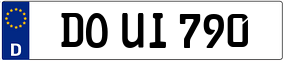 Trailer License Plate